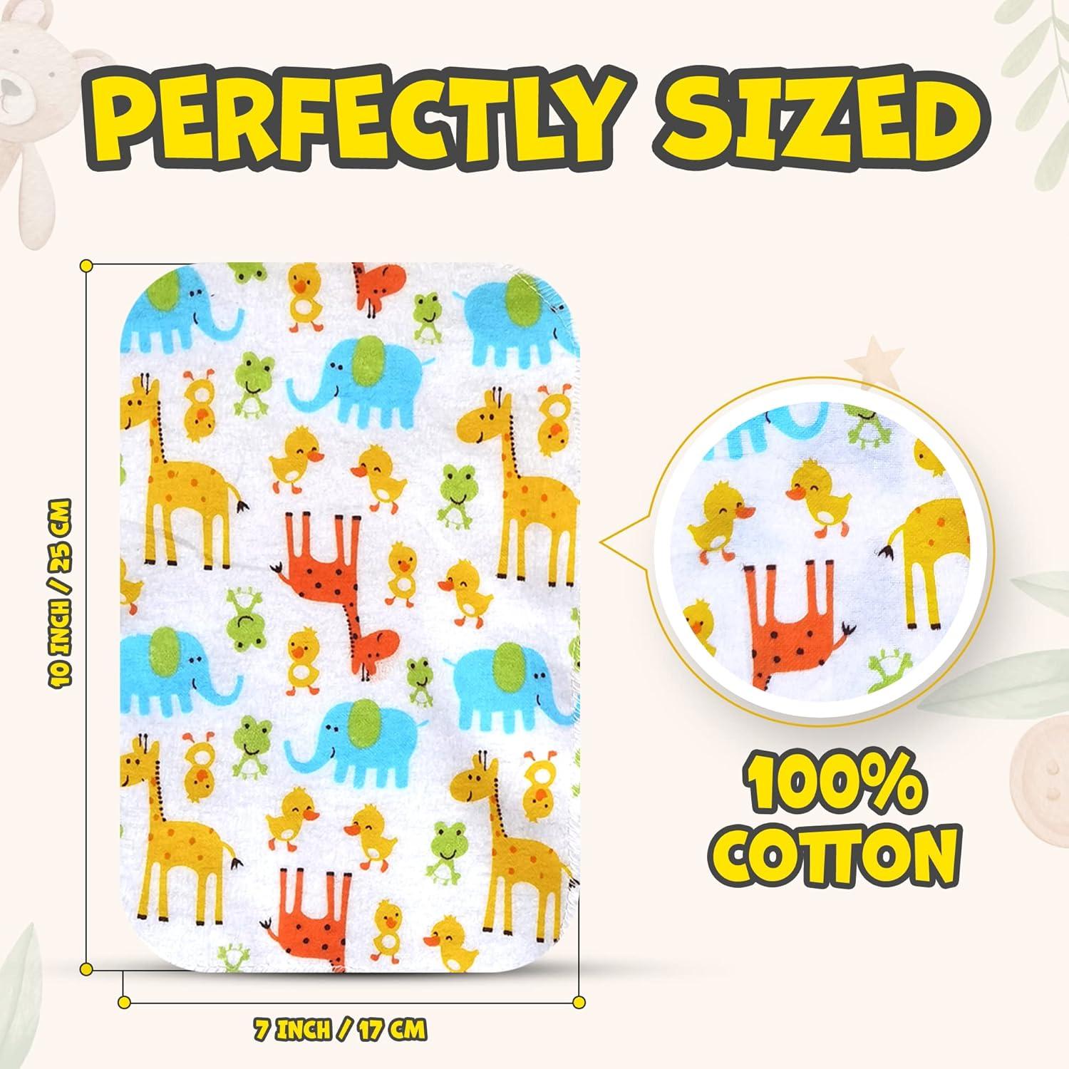 Baby-Waschlappen Set Flanell 100% Baumwolle 30er-Pack