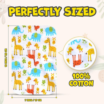 Baby-Waschlappen Set Flanell 100% Baumwolle 30er-Pack