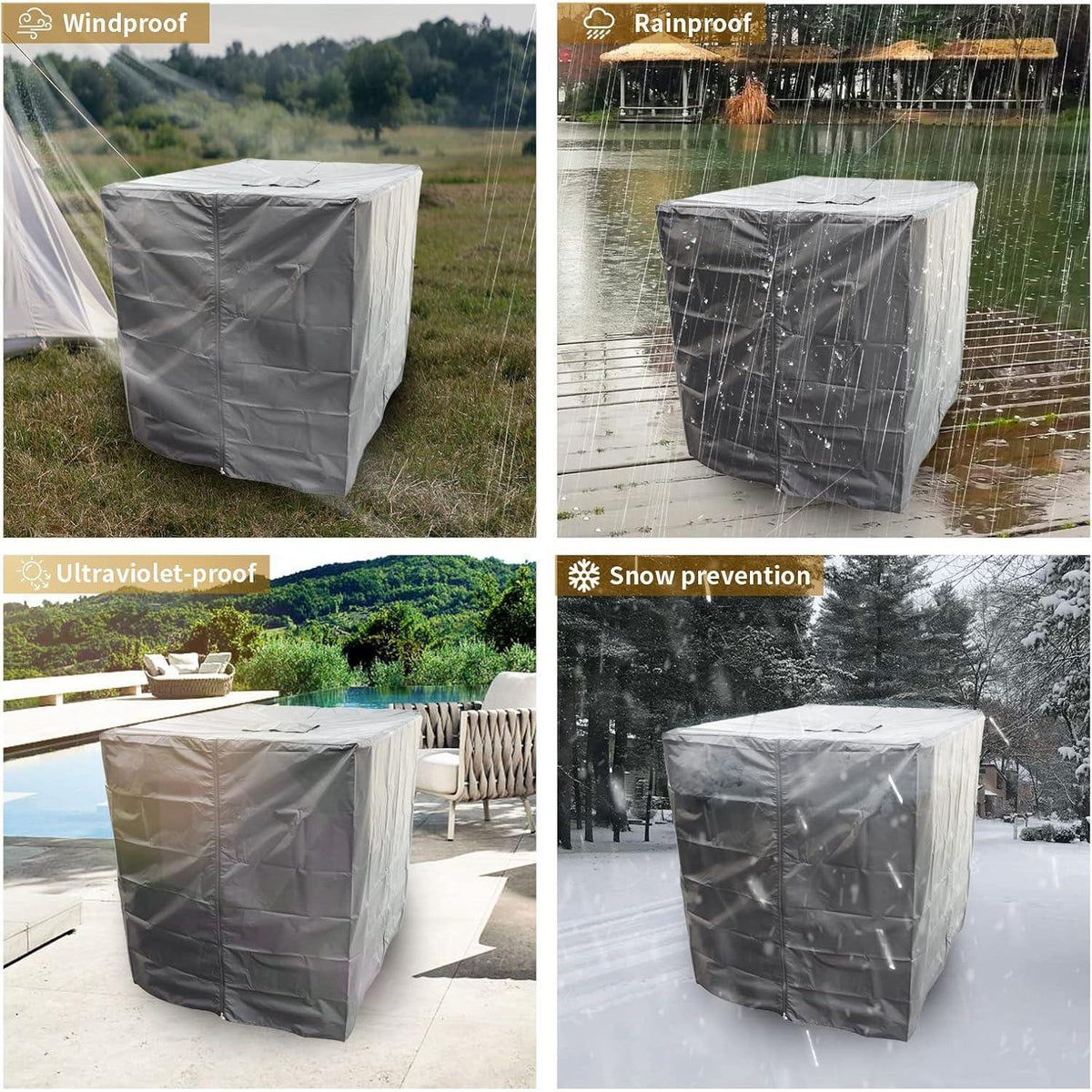 IBC Tank Abdeckung 1000L – Schutzplane für Regenwassertank