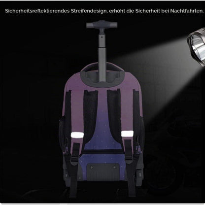 Trolley Rucksack mit Rollen – Wasserdichter Schulranzen für Kinder