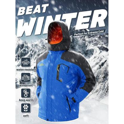 Herren Winterjacke wasserdicht & winddicht mit Fleece-Futter