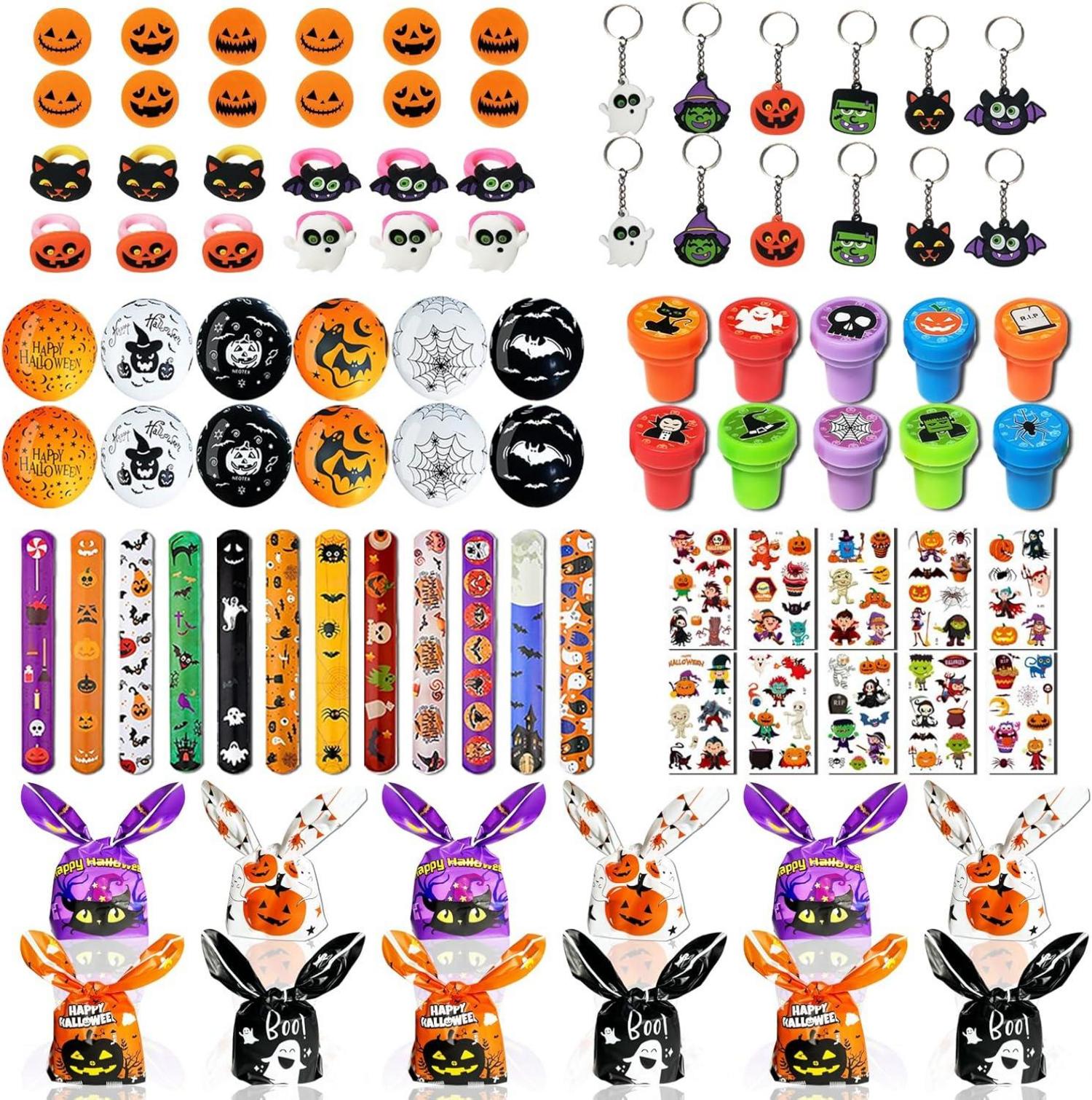 Halloween Mitgebsel Kinder Set 92-teilig Partyartikel Kürbis