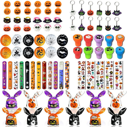Halloween Mitgebsel Kinder Set 92-teilig Partyartikel Kürbis