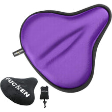 Violett Fahrradsattelbezug mit Gel – Bequemes Sitzkissen 27x25cm