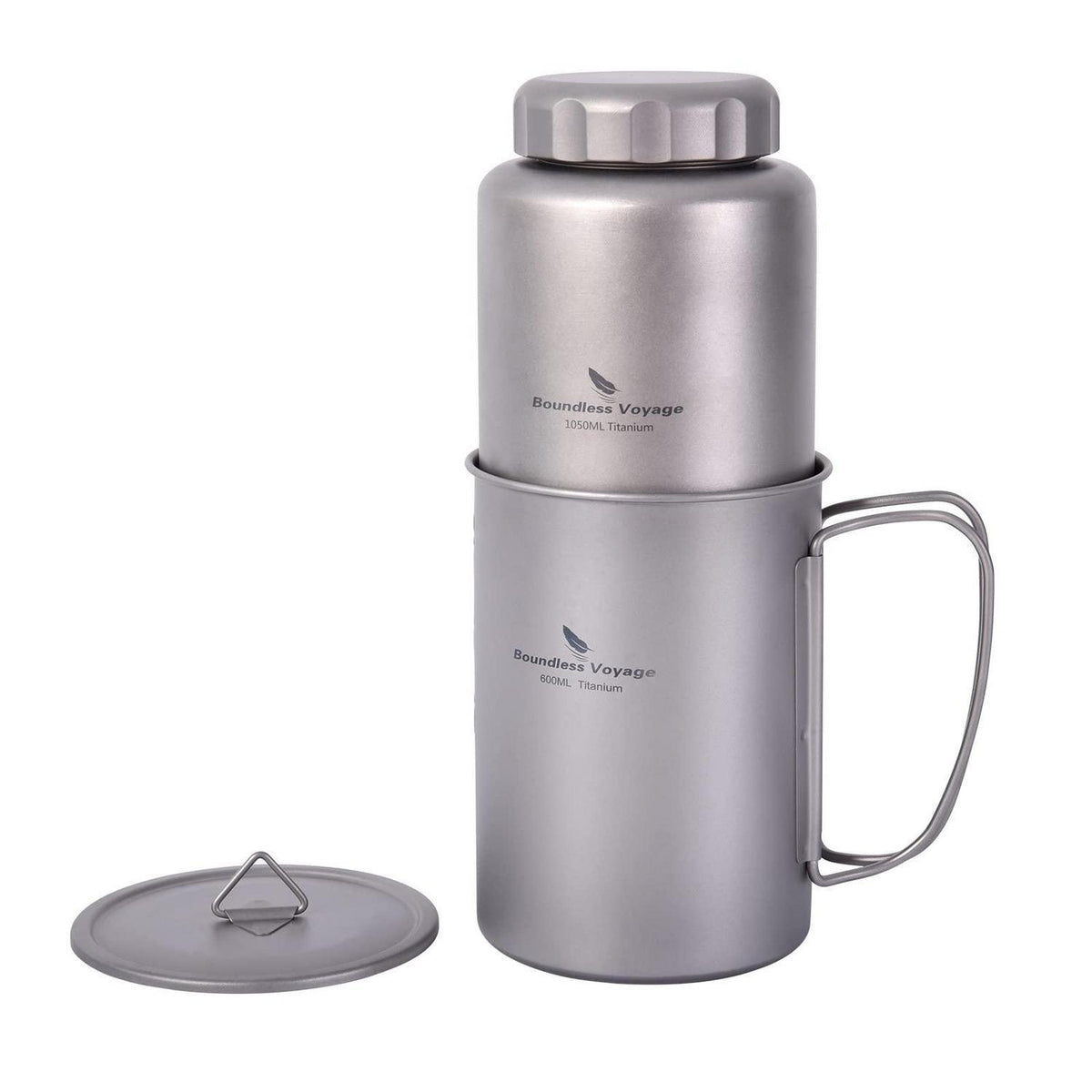 Titan Becher & Flasche Set 600ml + 1050ml Outdoor Camping