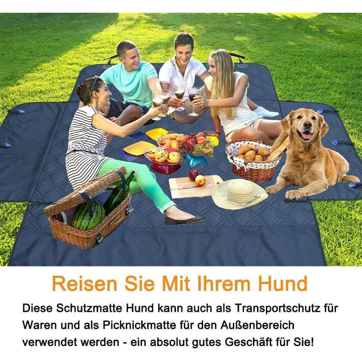 Hund Kofferraum Schutzmatte – Wasserdicht & Rutschfest 201x134cm