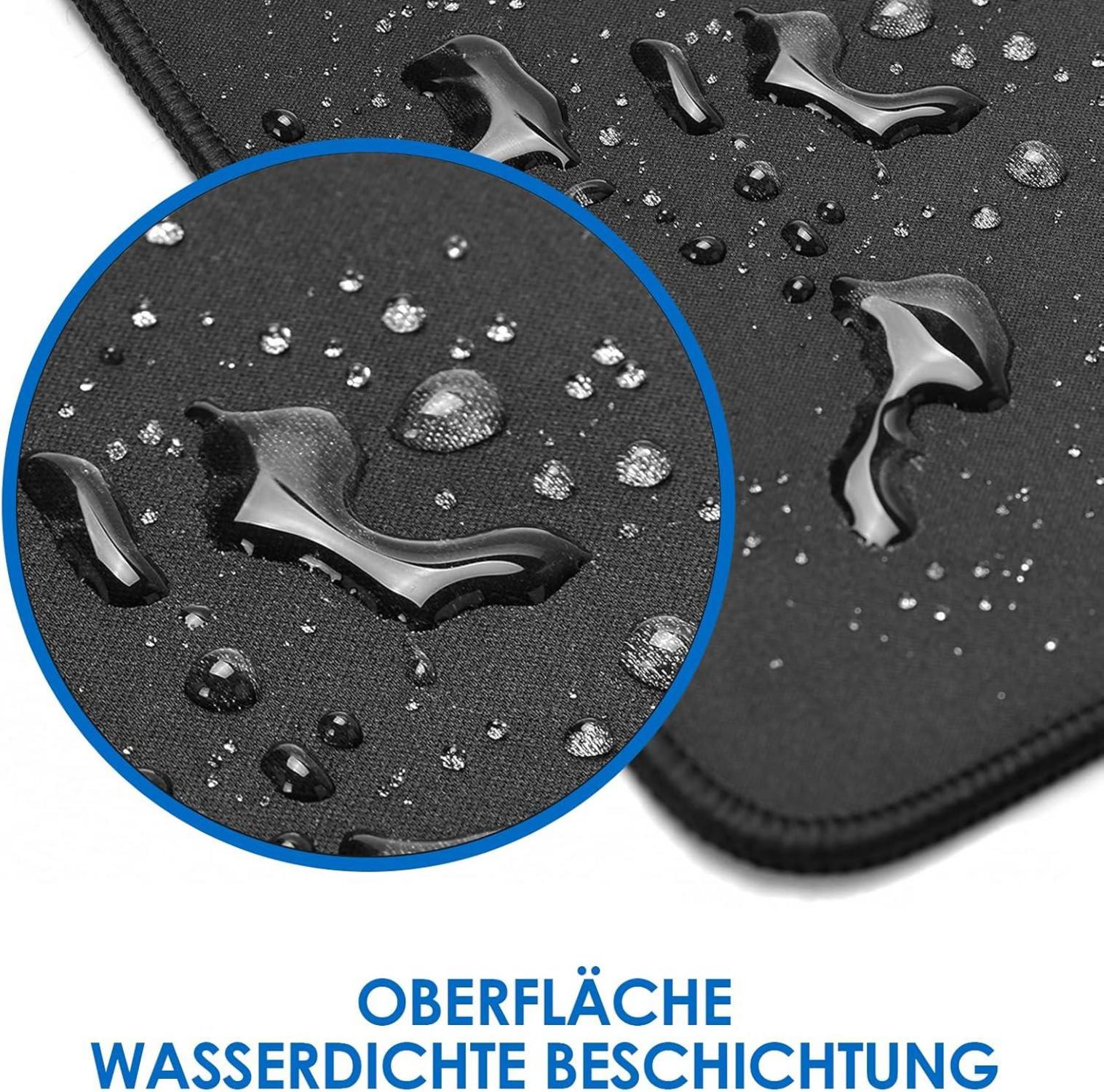 XXL Gaming Mauspad 800x400mm, Verbesserte Präzision und Geschwindigkeit, Schwarz