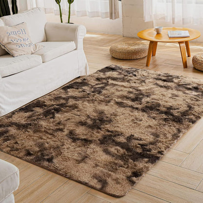 Weicher Hochflor Shaggy Teppich 200x300 cm Braun