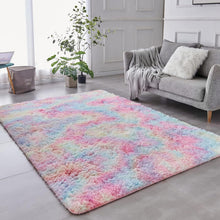 Weicher Hochflor Shaggy Teppich Regenbogen 200x300 cm
