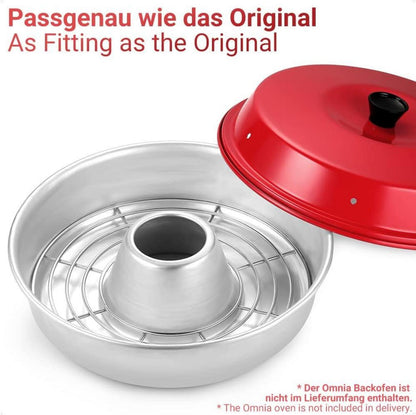 Ecooe Aufbackgitter für OMNIA Backofen aus Edelstahl V2A ~ Spülmaschinenfest