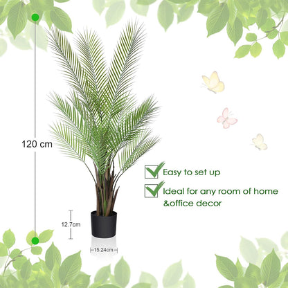 Künstliche Areca Palme 120cm im Topf, 2er Set - Kunstpflanze