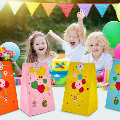 Papiertüten Kindergeburtstag Weihnachten Geburtstag Party 90 Aufkleber