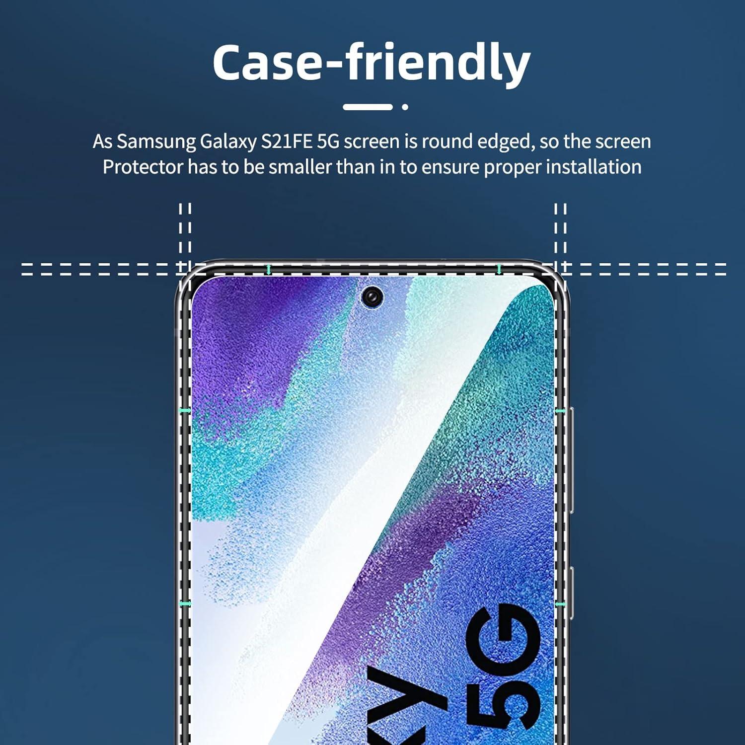 Panzer Schutzglas Samsung Galaxy S21 FE 5G 3er Pack 9H Härte 0.33mm