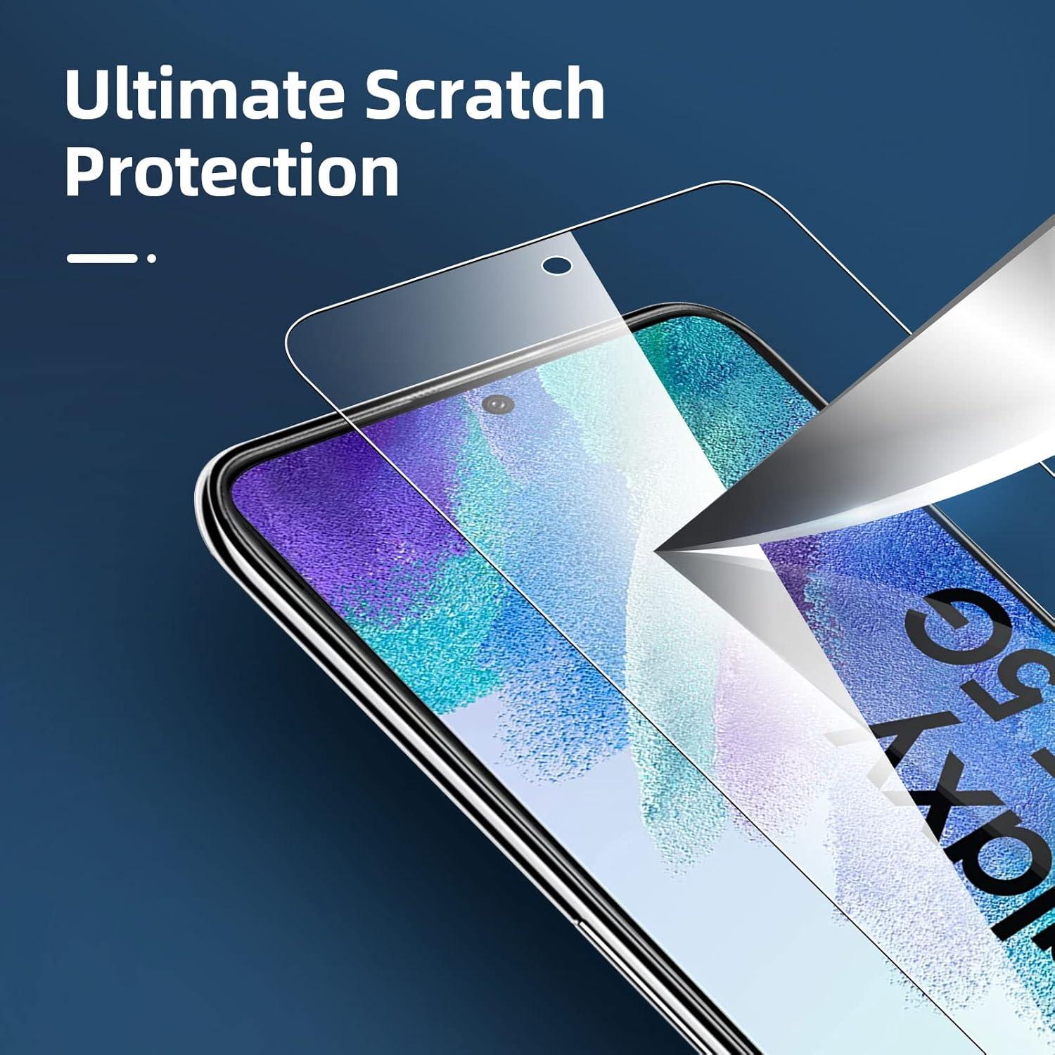 NEW'C Panzer Schutz Glas Samsung Galaxy S21 FE 5G 3er Pack 9H Härte 0.33mm Ultra-klar