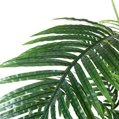 Fopamtri Kunstpflanze Areca Palme 60cm Topf Grün 2er Set