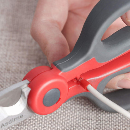 Elektrikerschere Edelstahl mit Gummigriff 14,5 cm 2