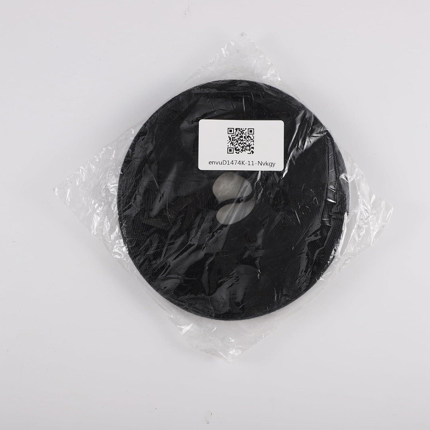 15m Klett Kabelbinder 10mm Schwarz Doppelseitiges Klettband Organizer