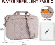 Rosa Laptoptasche 17 Zoll Damen Wasserabweisend Satchel