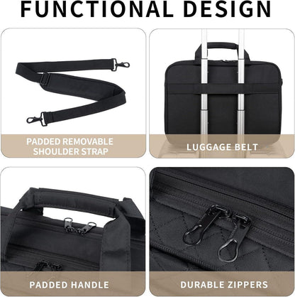 17 Zoll Laptoptasche Damen Business Aktentasche Schwarz
