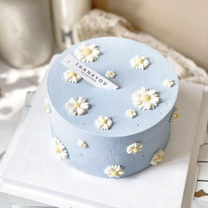 6x 3D Silikon Fondant Formen Blumen für Kuchen & Dekoration