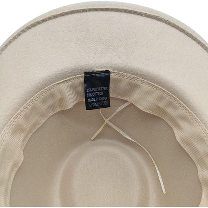Herren Cowboy Hut Fedora Sonnenhut Band Schwarz in Lederoptik