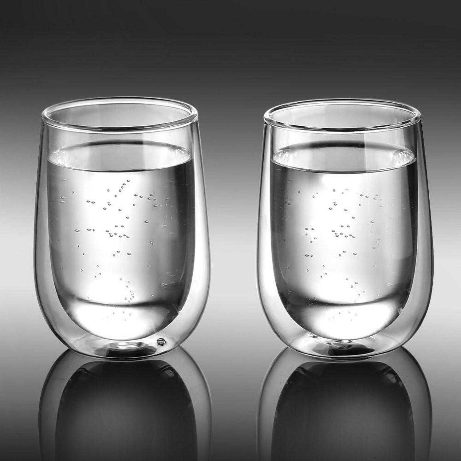 Doppelwandige Gläser Set 350ml Borosilikatglas Kaffeetassen 4er - Kaufland