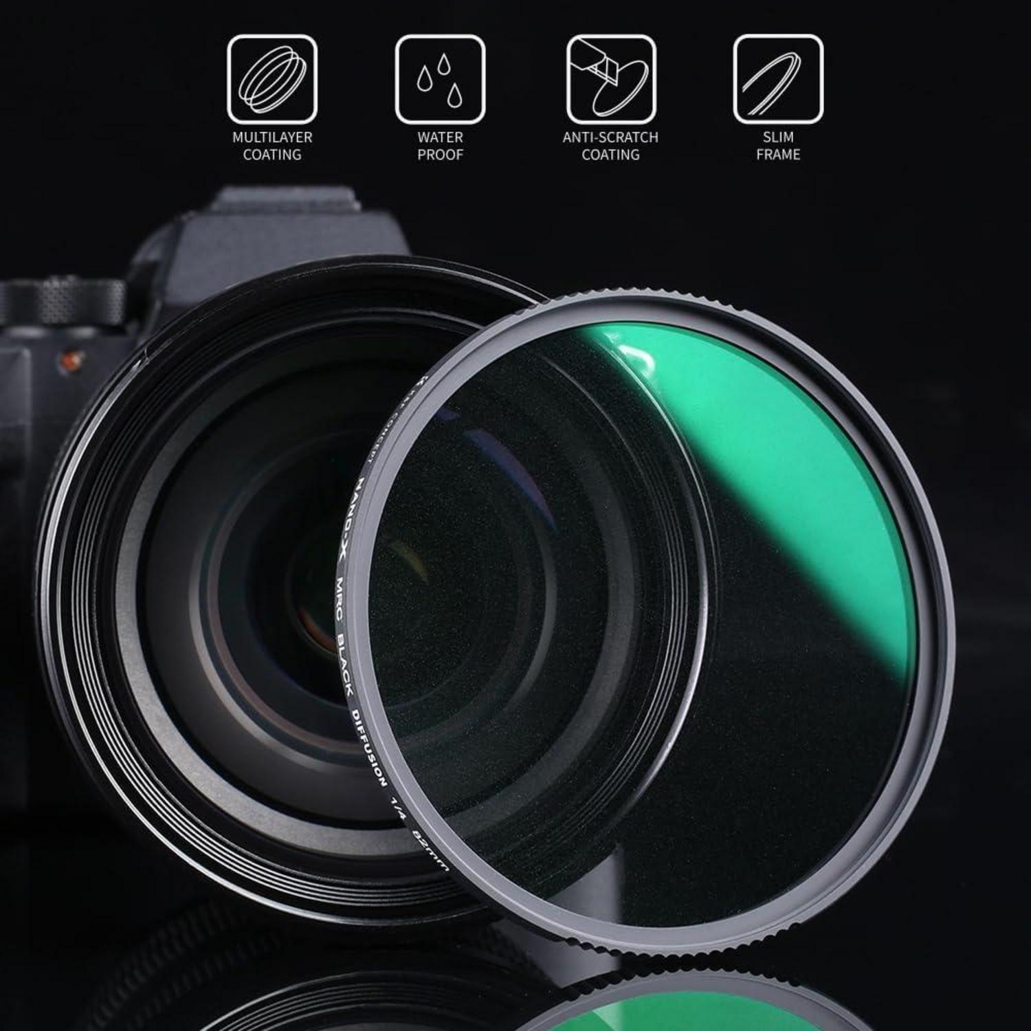 Nano-X Serie Black-Mist Filter 77mm Effektfilter Promist Diffusion
