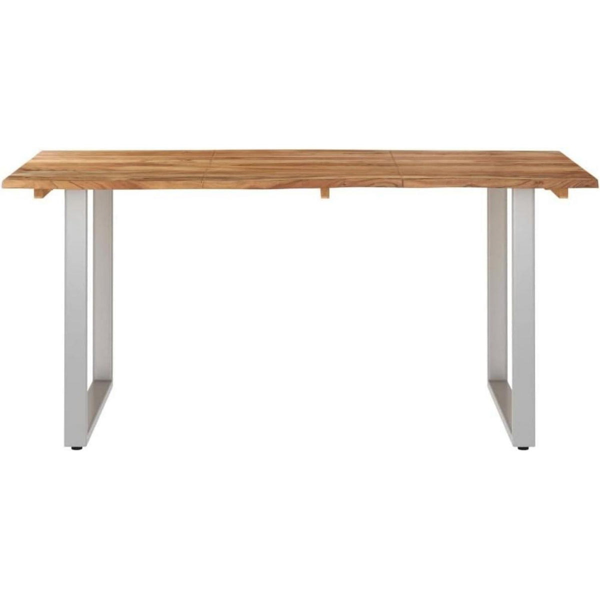 Massiver Esstisch Akazienholz Baumkante Industrial 160x80cm