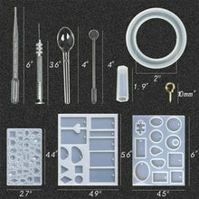 384tlg. Resin Gießharz Silikonform Set für Schmuck & DIY
