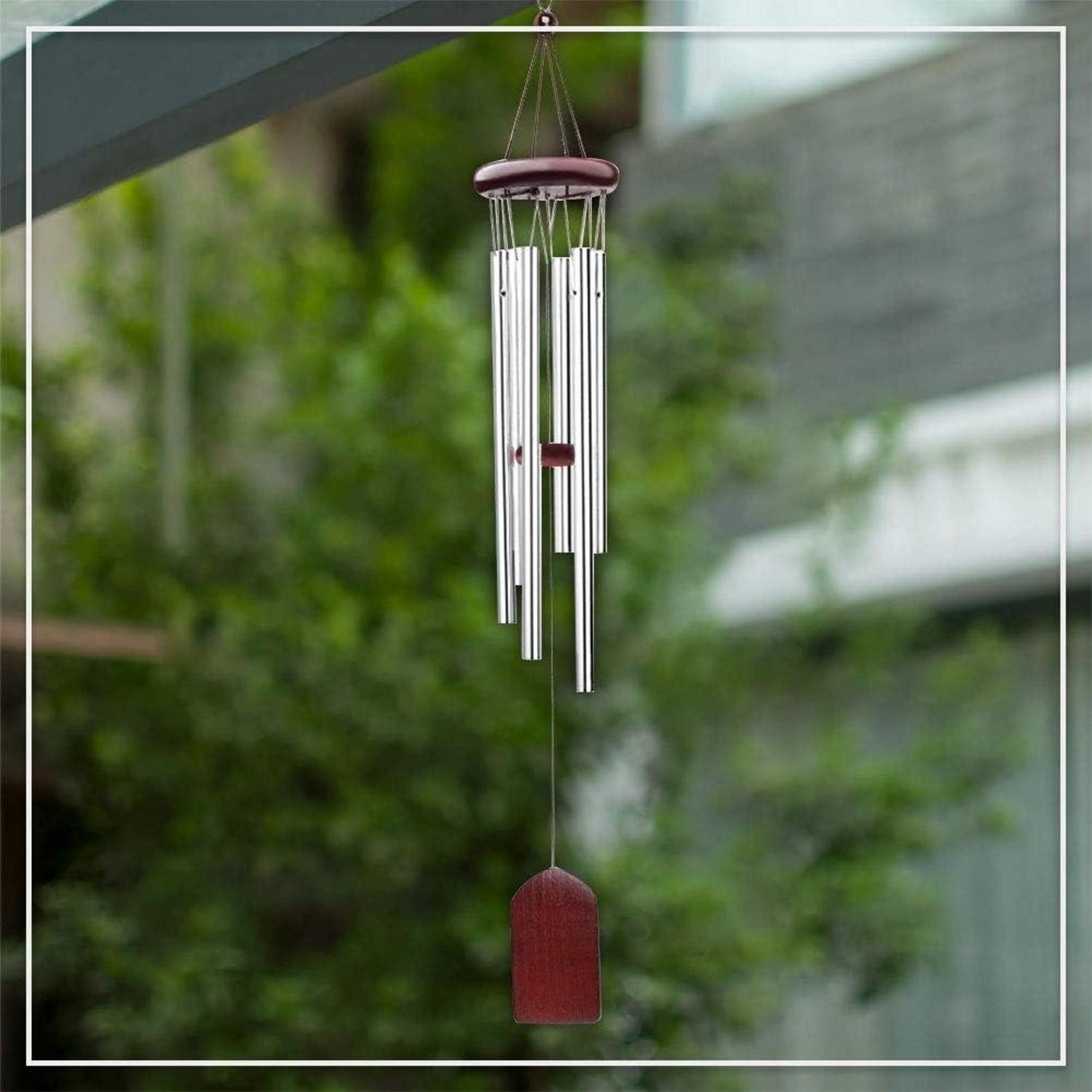 Windspiel, 65cm Aluminiumlegierung, 6 Rohre, Wind Chimes, Deko für