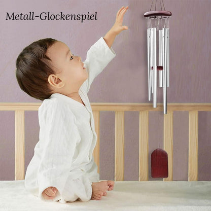 Windspiele Aluminiumlegierung 65cm 6 Rohre Wind Chimes Deko