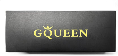 GQUEEN Steampunk Polarisierte Sonnenbrille Rund UV400 Herren Damen - Braun