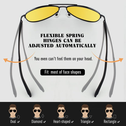 CGID Sonnenbrille Herren Pilotenbrille Polarisiert