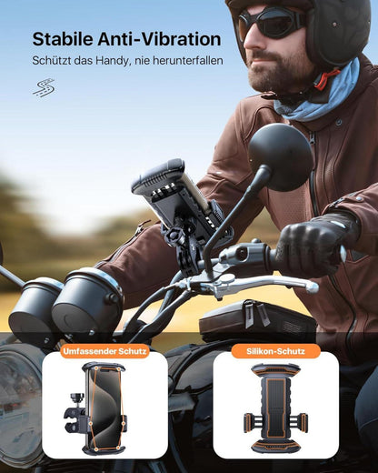 Andobil Motorrad Handyhalterung Diebstahlschutz
