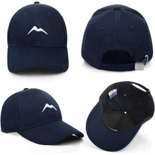 Baumwoll Baseball Cap Damen Herren Atmungsaktiv Dunkelblau