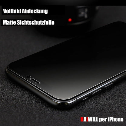 3er Pack mattes Privacy Schutzglas für iPhone 12 Pro Max