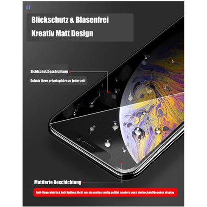 3er Pack mattes Privacy Schutzglas für iPhone 12 Pro Max