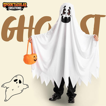 Kinder Geist Halloween Kostüm Umhang Groß 10-12 Jahre