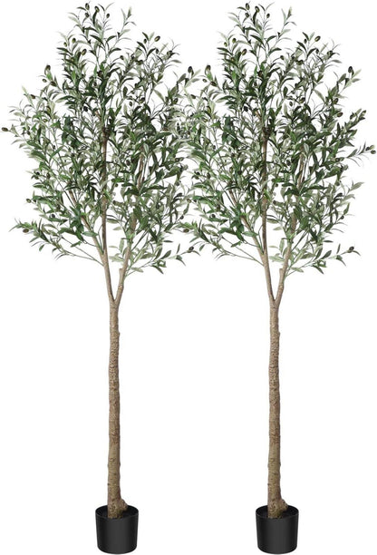 Künstlicher Olivenbaum 210cm Tropische Pflanze Indoor Outdoor
