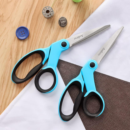 Asdirne Stoffschere Nähschere 23cm 2 Stück Edelstahl Griff Blau Schwarz