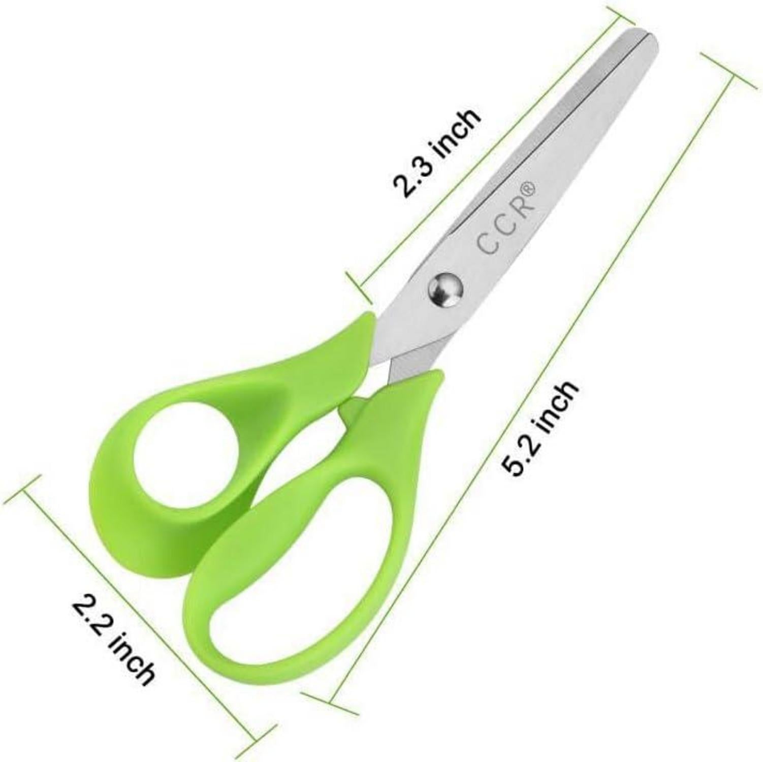 CCR Linkshänder Scheren Set 3 teilig 13 cm Rosa Blau Grün Schneidescheren Kinder