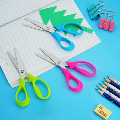 CCR Linkshänder Scheren Set 3 teilig 13 cm Rosa Blau Grün Schneidescheren Kinder