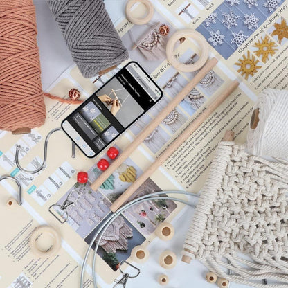 Makramee Set DIY für Anfänger – Wandbehang & Pflanzenaufhänger