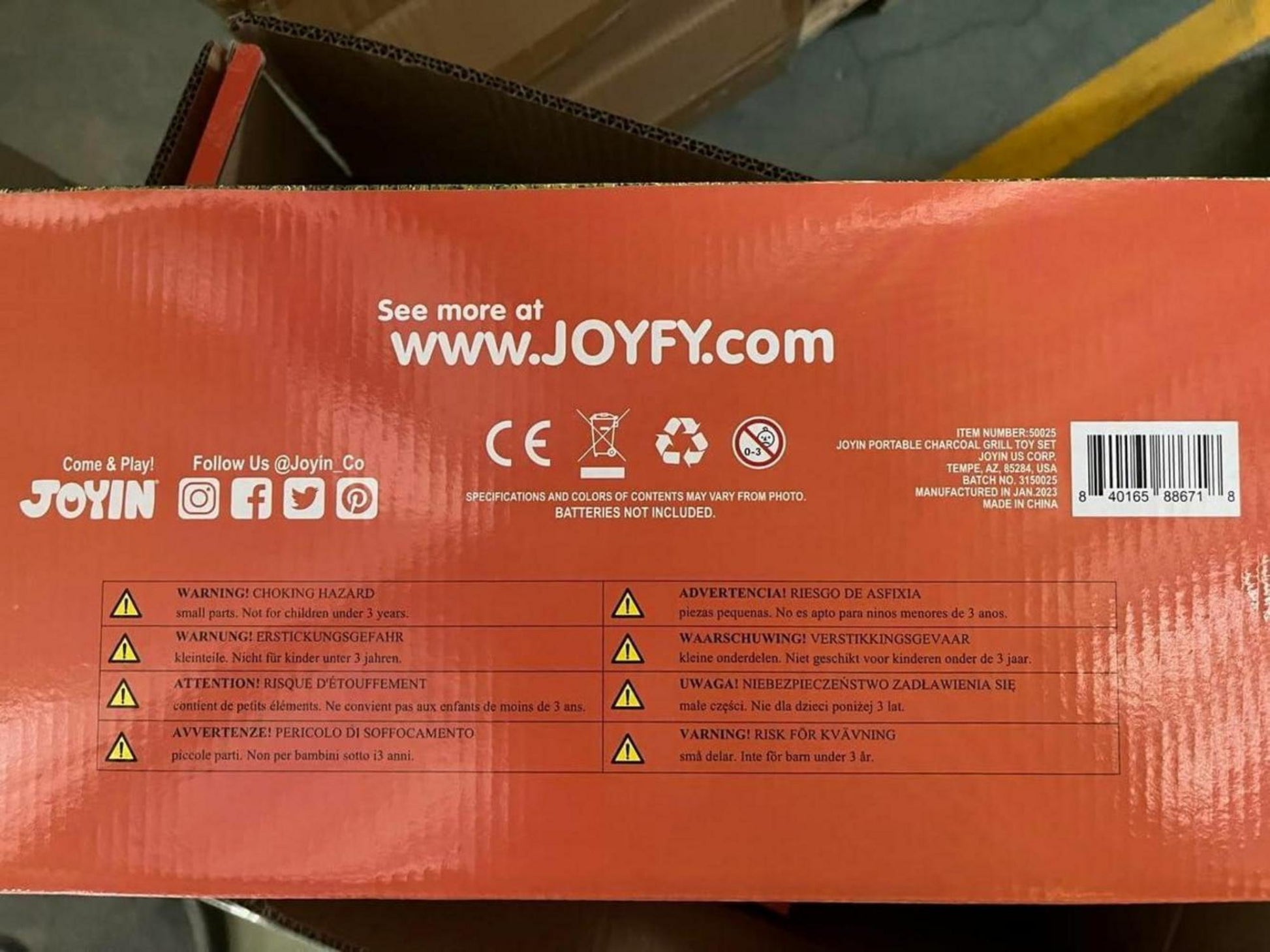 JOYIN 34 tlg. BBQ Grill Set für Kinder, Kugelgrill Spielzeug Playset