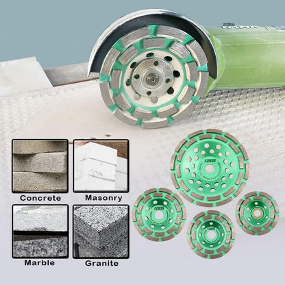Diamantschleiftopf 125mm Doppelreihe für Beton & Stein