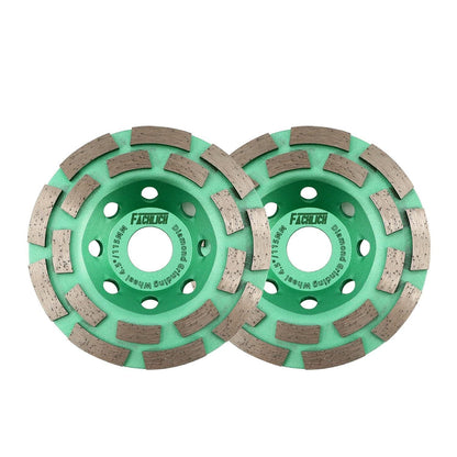 Diamantschleiftopf 2 Stück 115mm Doppelreihe für Beton & Stein