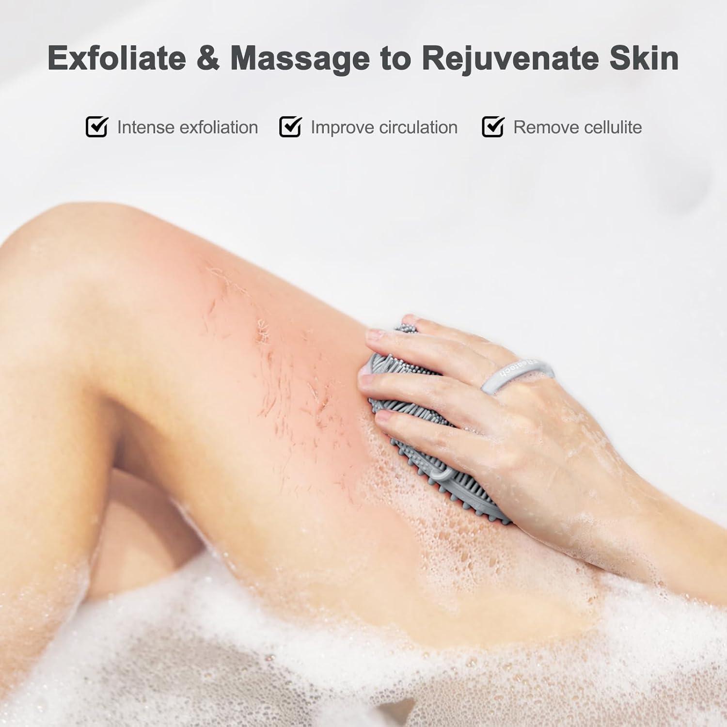 Silikon Körperbürste 2-seitig Bad Massage Tiefenreinigung