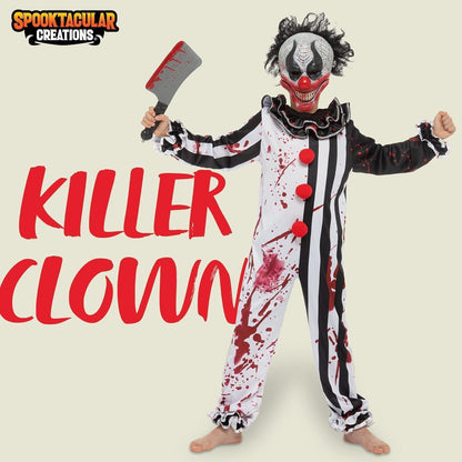 Jungen Killer Clown Kostüm mit Maske für Halloween