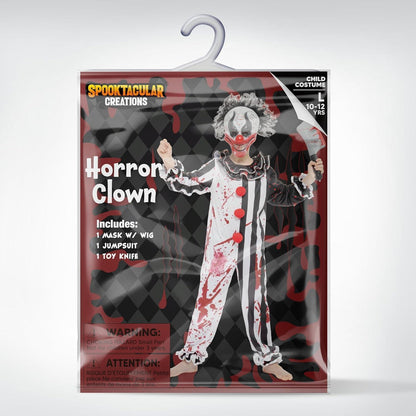 Jungen Killer Clown Kostüm mit Maske für Halloween