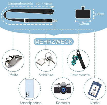 Handykette Umhängeband für alle Smartphones, Hülle kombinierbar